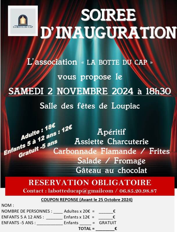 Soirée Inauguration 