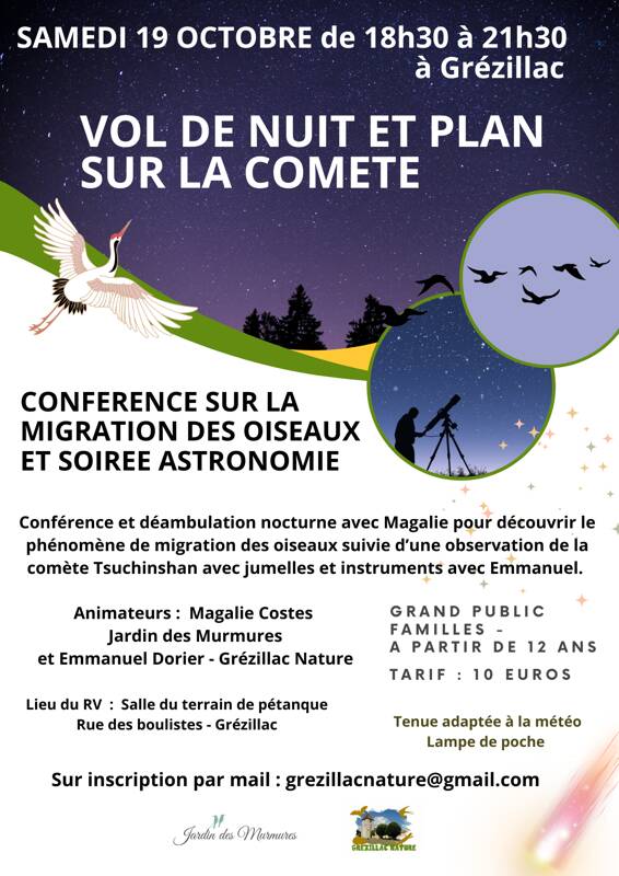 Conférence sur la migration des oiseaux et soirée astronomie