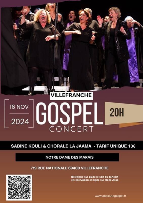 SAbine Kouli et la chorale la Jaama gospel