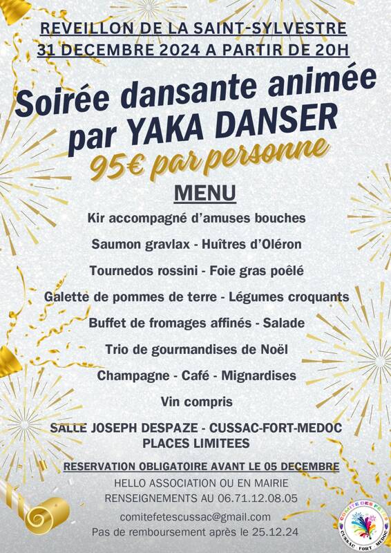 REVEILLON DE LA SAINT-SYLVESTRE