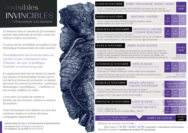 Festival de Théâtre « Invisibles-Invincibles »