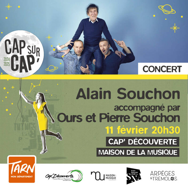 Alain Souchon accompagné par Ours & Pierre Souchon