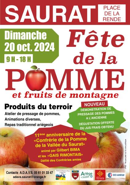 Fête de la pomme et des confréries à Saurat