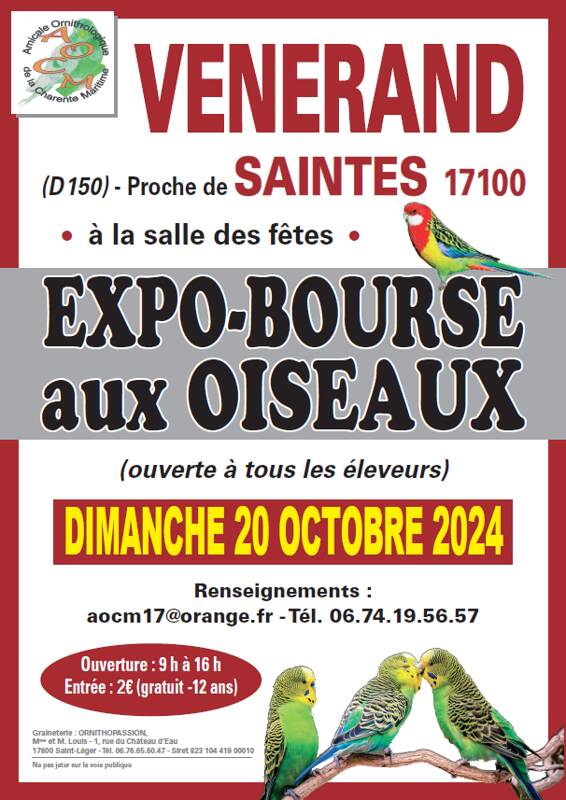 EXPO BOURSE AUX OISEAUX VENERAND