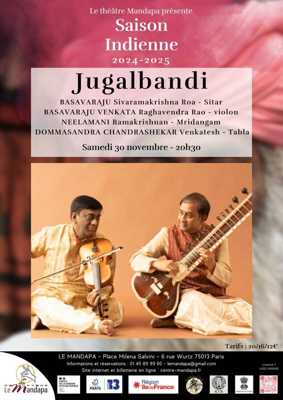 Jugalbandi - Musique carnatique d'Inde du Sud