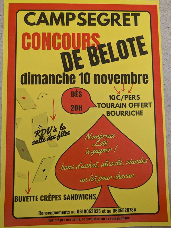 Concours de Belote