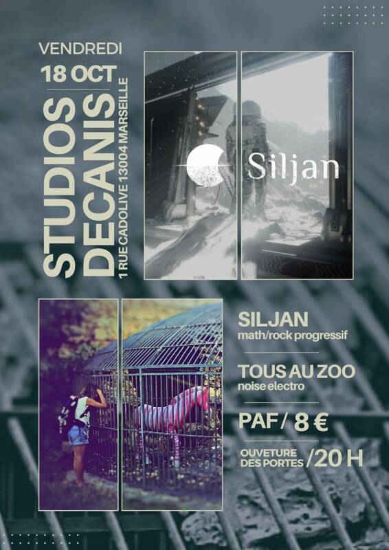 Concert : Siljan (Mathrock/Prog) + Tous Au Zoo (Electro/Noise)