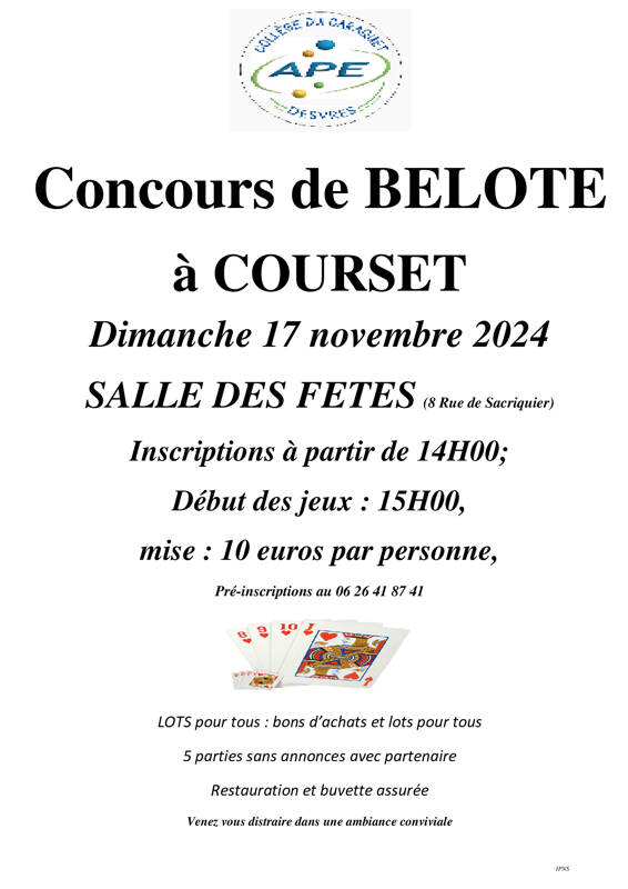 Concours de BELOTE