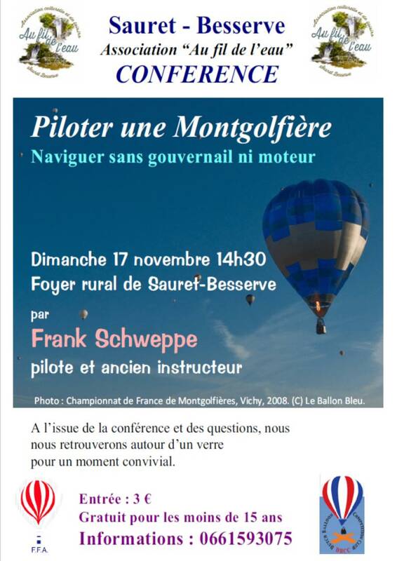 conférence Piloter une Montgolfière