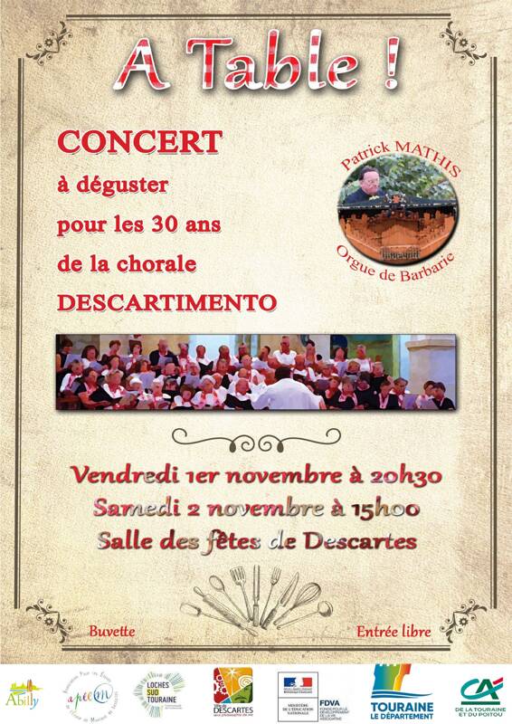 Concert des 30 ans de la chorale Descartimento