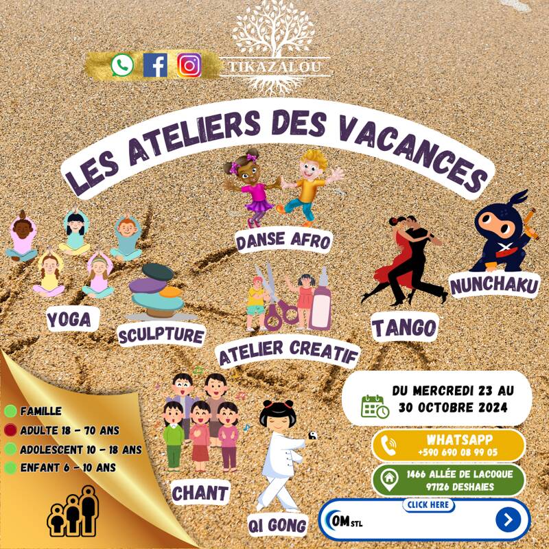 Les ateliers des vacances à Tikazalou