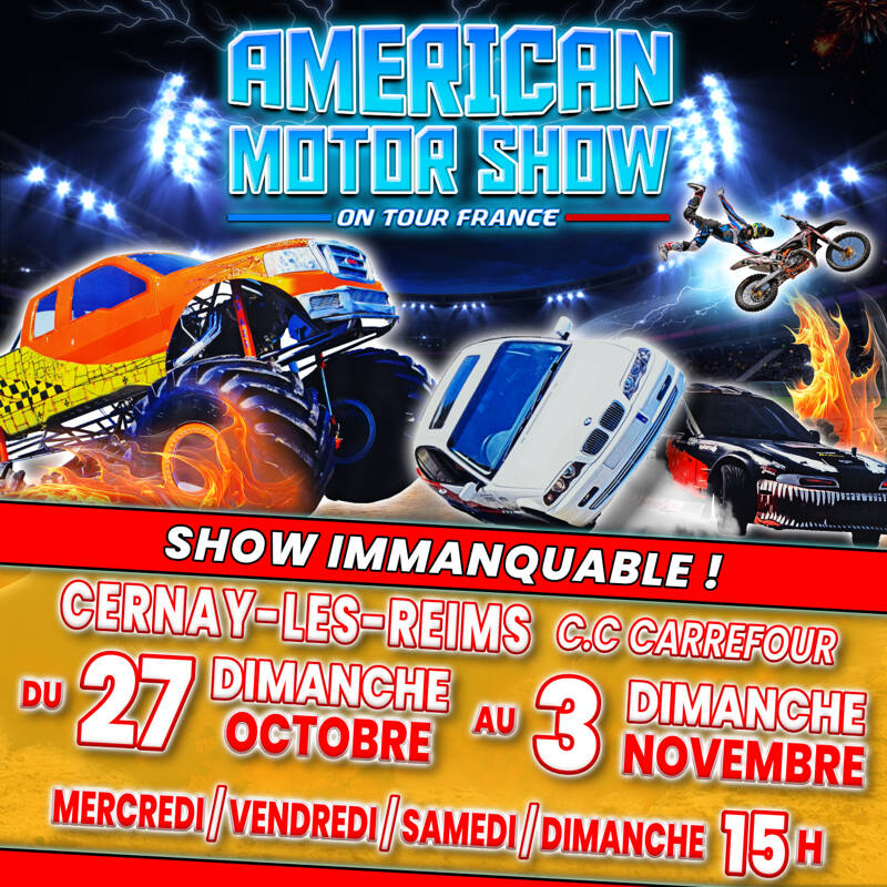 American Motor Show - Cascadeurs à Cernay-les-Reims