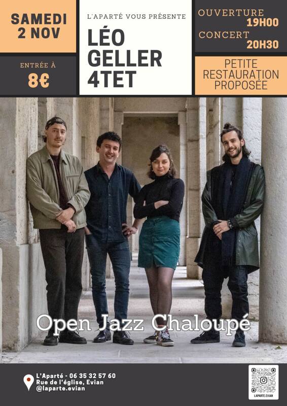 Concert: Leo Geller 4tet - Open Jazz Chaloupé