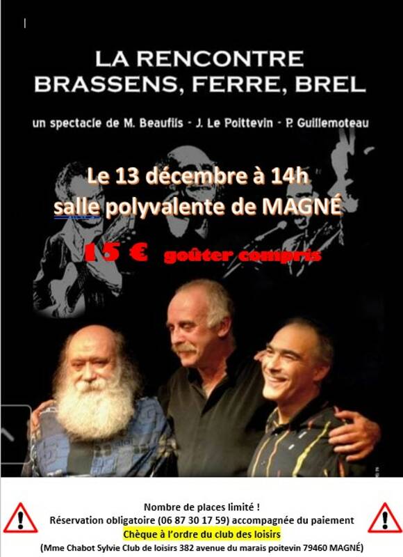 Brassens , Brel, Ferré