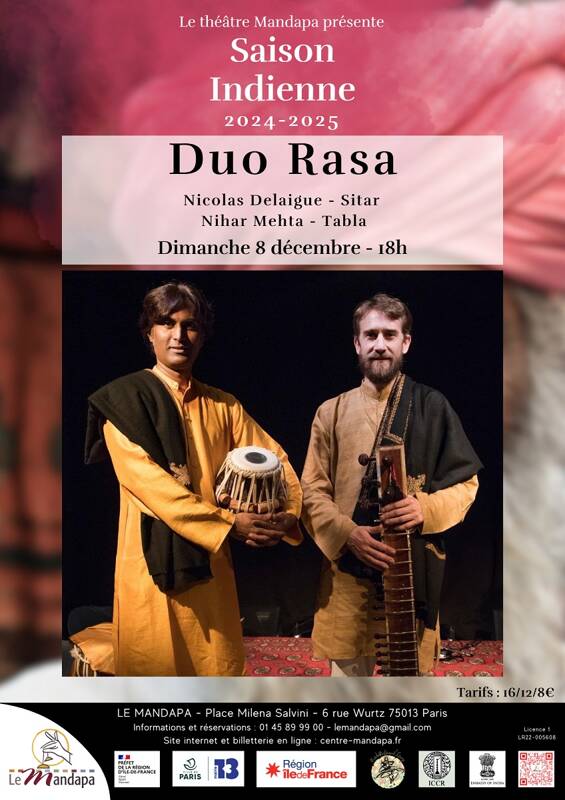 Duo Rasa - Musique d'Inde du Nord