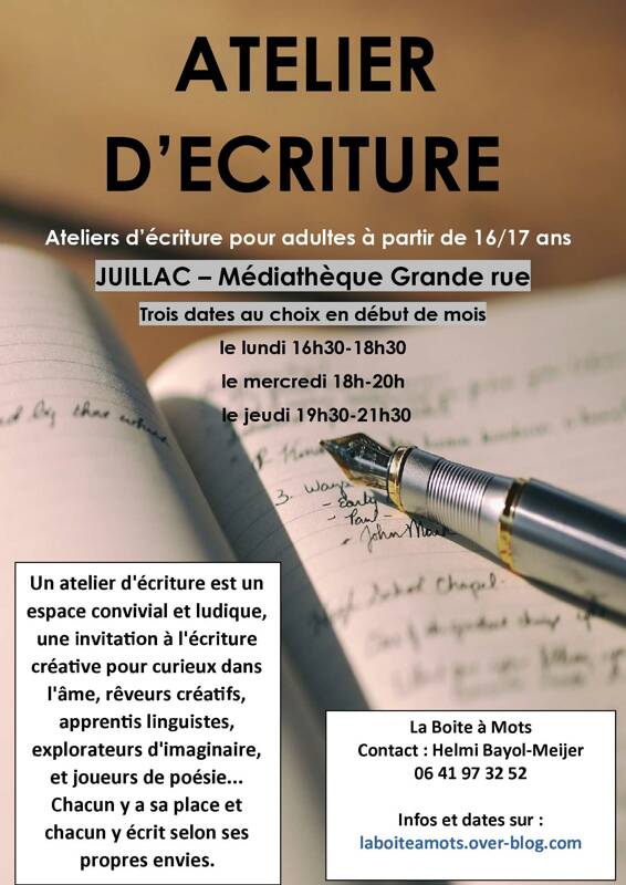 Atelier d'écriture