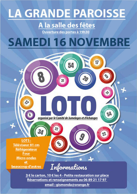 LOTO du Comité de Jumelages