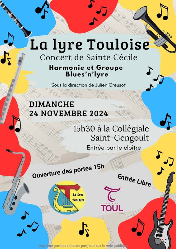 Concert de Sainte Cécile par la Lyre Touloise