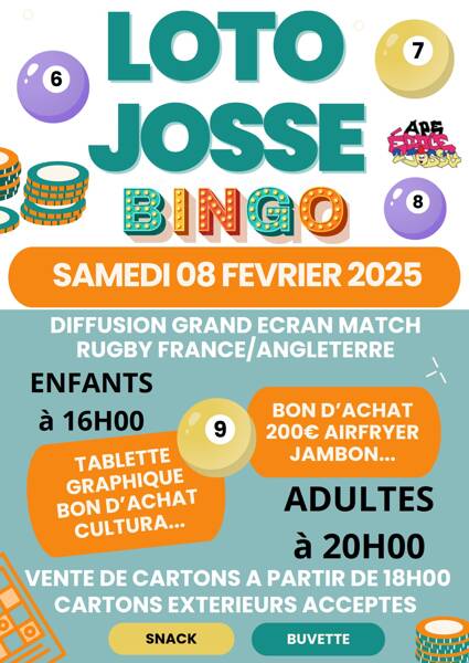 LOTO enfants et adultes  APE de Josse