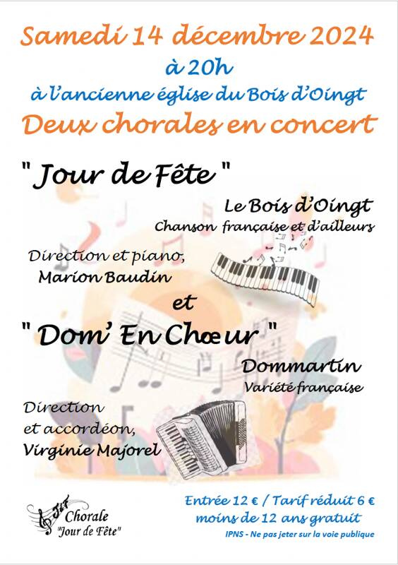 Concert de deux chorales