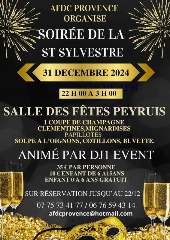 Soirée de la St sylvestre par l'AFDC