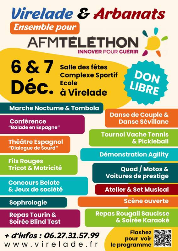 Virelade et Arbanats Ensemble pour l'AFM Téléthon