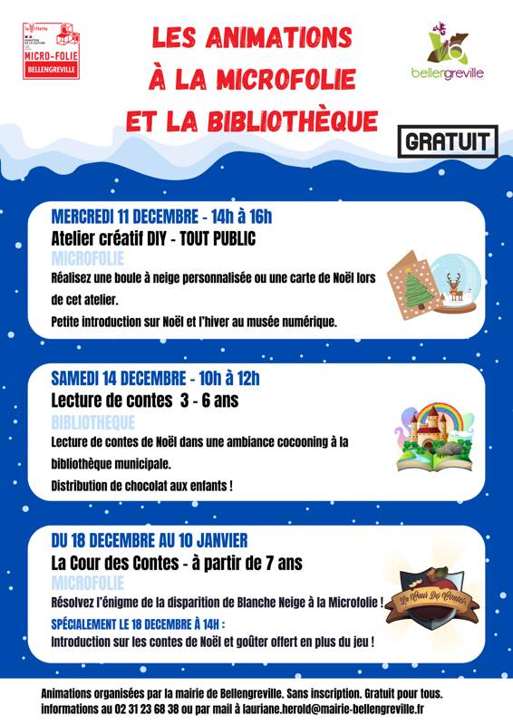 Evénements Microfolie et bibliothèque