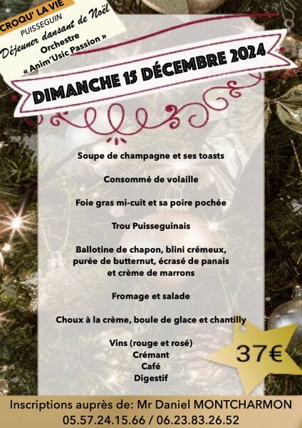 Déjeuner dansant de Noël 2024