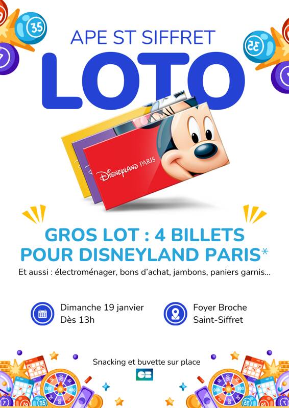 Grand Loto annuel de l'APE de Saint-Siffret