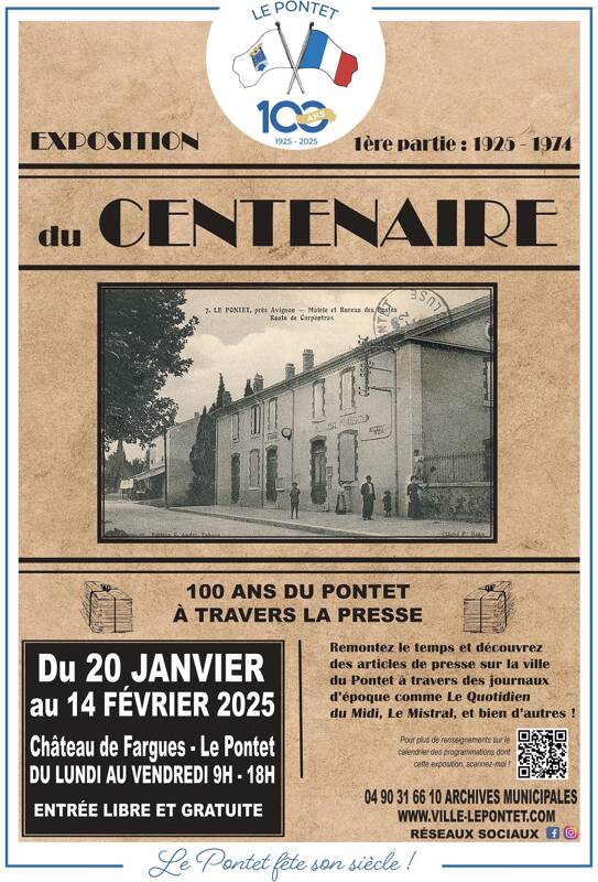 Exposition Centenaire Le Pontet