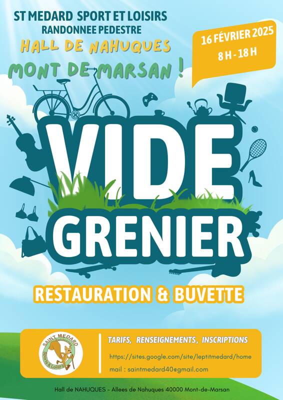 Vide grenier du Saint Médard Sport Randonnée