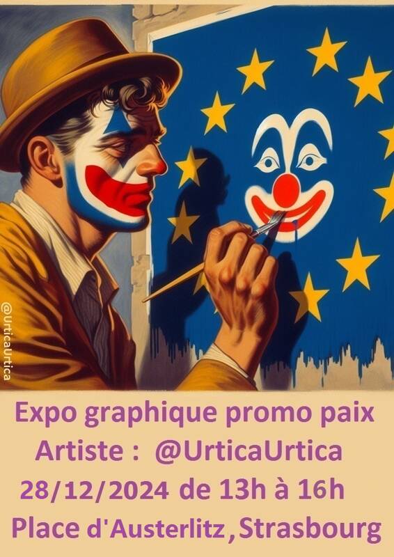 @UrticaUrtica : l’artiste qui dessine 1984 en 2024.