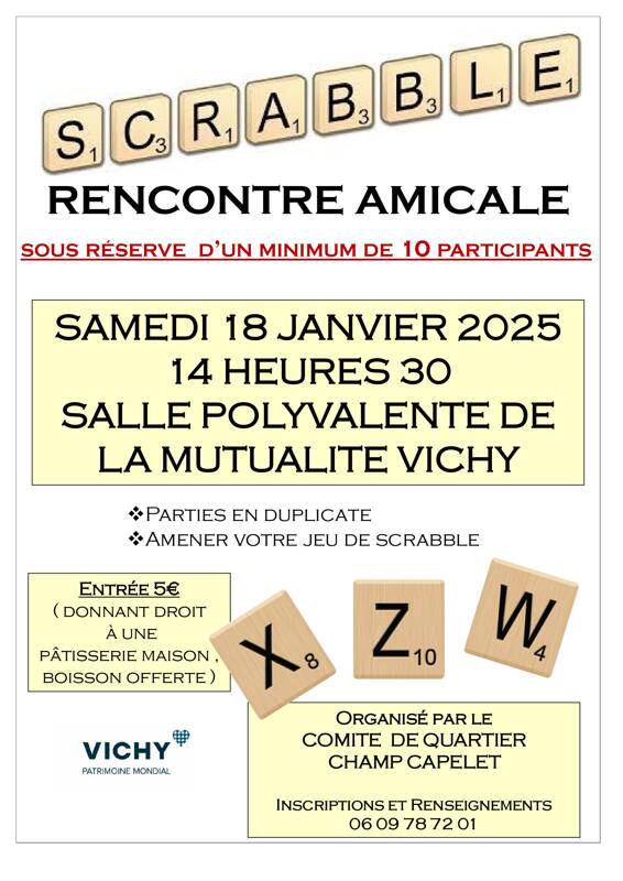 Rencontre amicale de scrabble