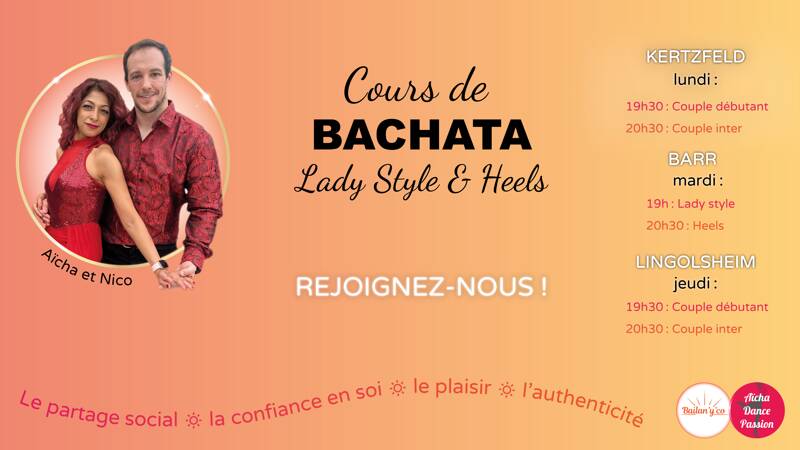 Cours de danses latines Salsa & Bachata