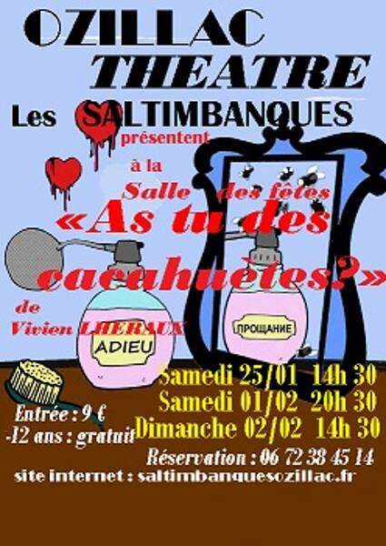 théâtre par la troupe des Saltimbanques d'Ozillac