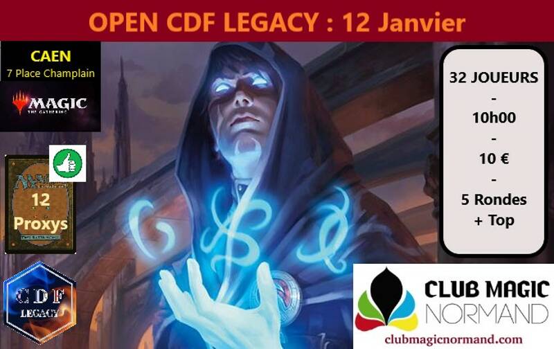 Open CDF Legacy à Caen - Janvier