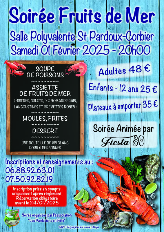 Repas Fruits de Mer