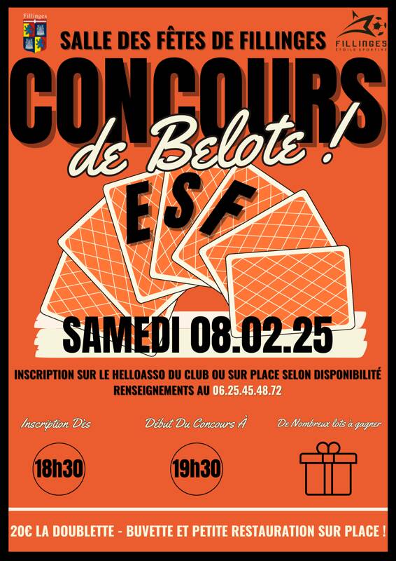 Concours de Belote de l'Étoile Sportive de Fillinges