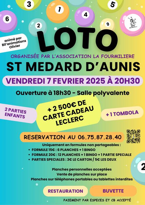 Loto à Saint Médard d'Aunis