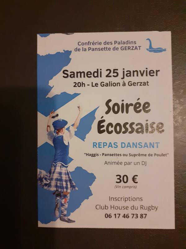 Grande soirée Écossaise