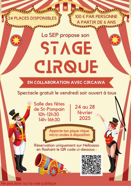 Stage cirque 2025