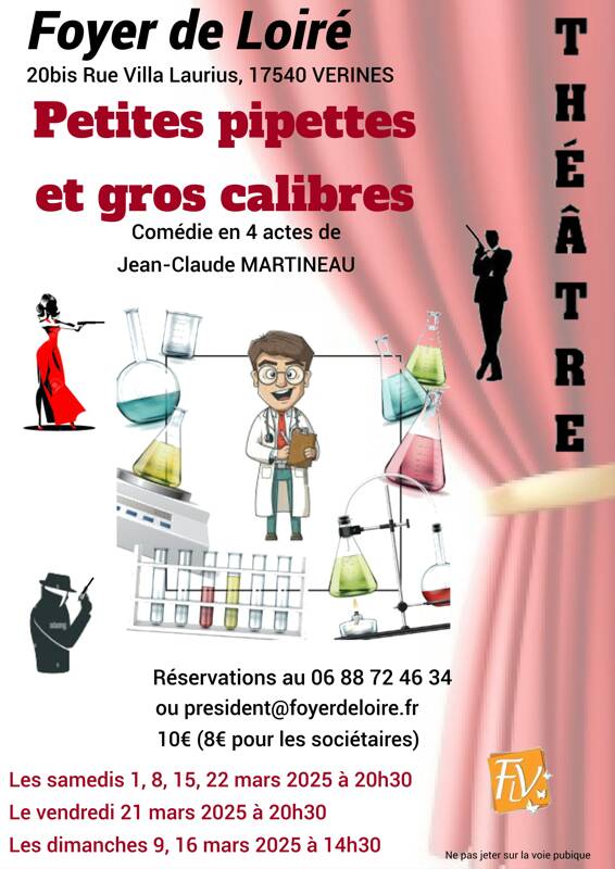 Théâtre - Petites pipettes et gros calibres