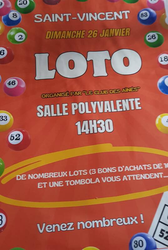 loto a Saint Vincent Club des Aines