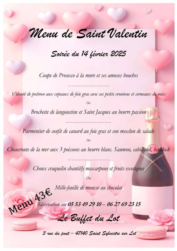 Repas Saint Valentin