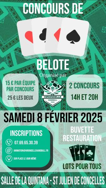 TOURNOI DE BELOTE SANS ANNONCE