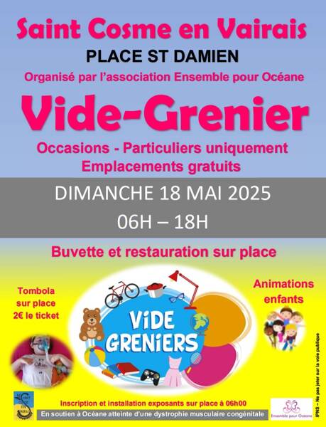 Vide grenier en soutien à Océane