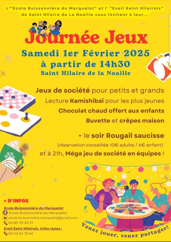 Journée et soirée jeux !!