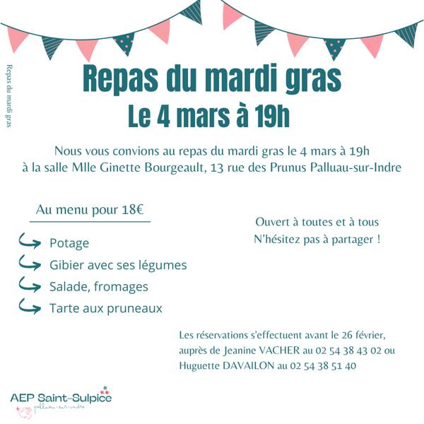 Repas du mardi gras