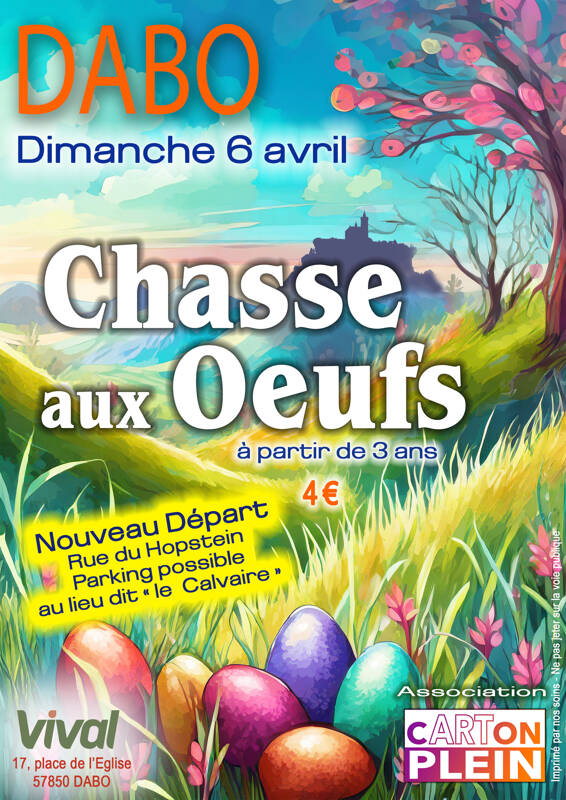 Chasse aux oeufs gourmande à DABO