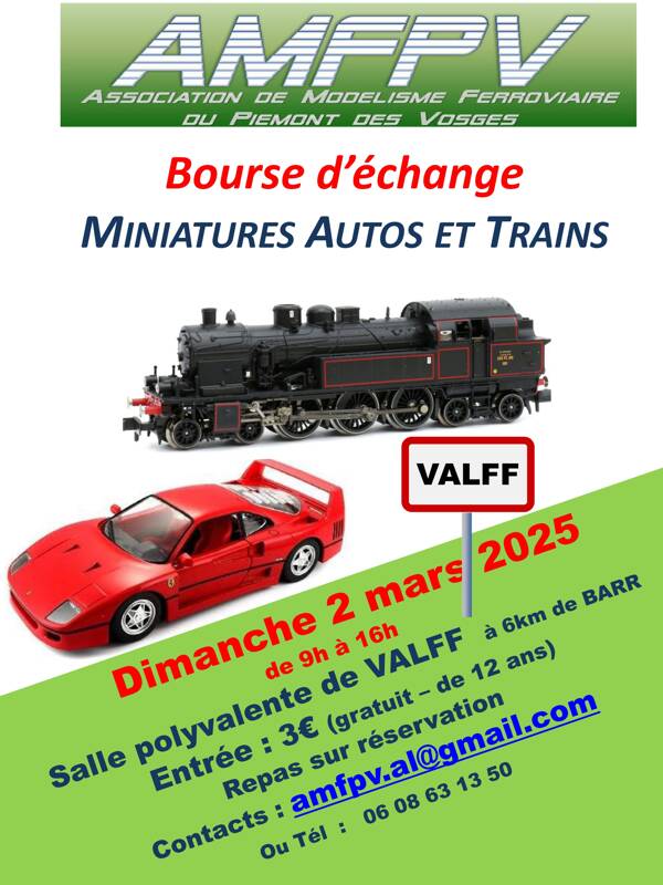 Bourse aux miniatures Autos et Trains